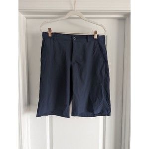 IZOD Boys' School Uniform Flat Front Stretch Performance Short Navy Size 20